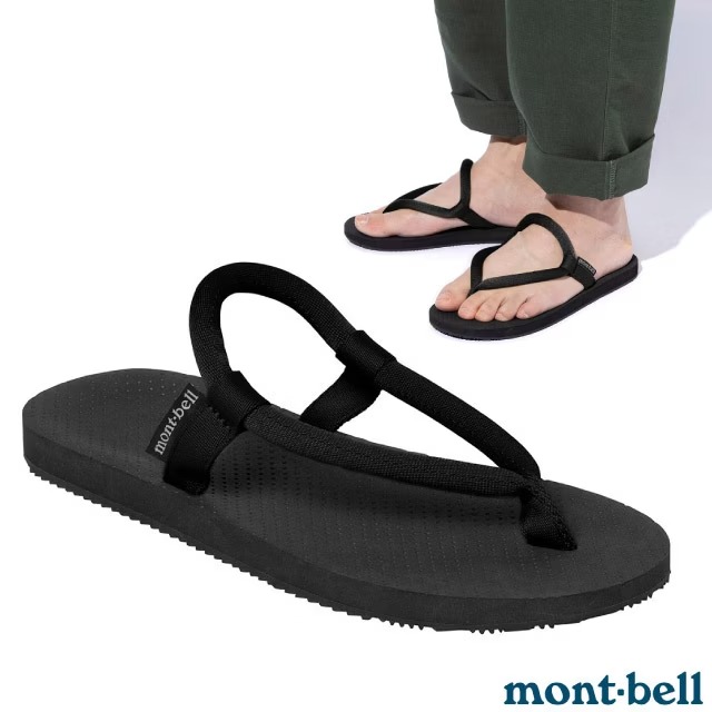 【mont-bell】 男女 Lock-On Sandals 自動調校織帶涼鞋.拖鞋/親膚材質/1129716 BK 黑✿30E010